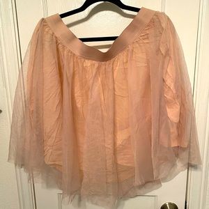 EUC Torrid Blush Tulle mini skirt
